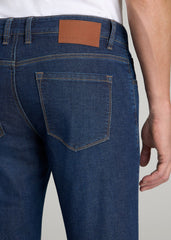 American Tall Online Shop | Carman TAPERED Fleeced Jeans for Tall Men in Colorado Blue Wash