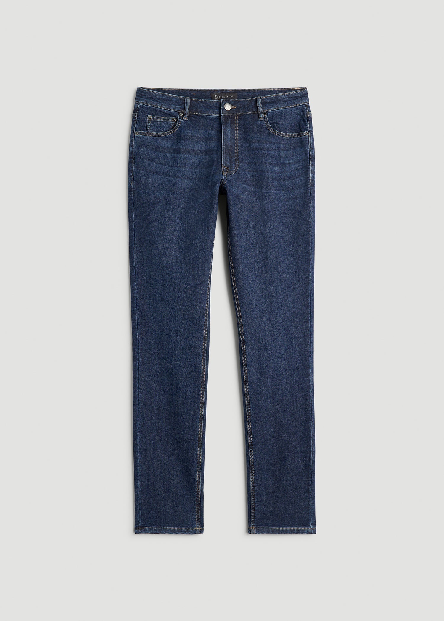 American Tall Online Shop | Carman TAPERED Fleeced Jeans for Tall Men in Colorado Blue Wash