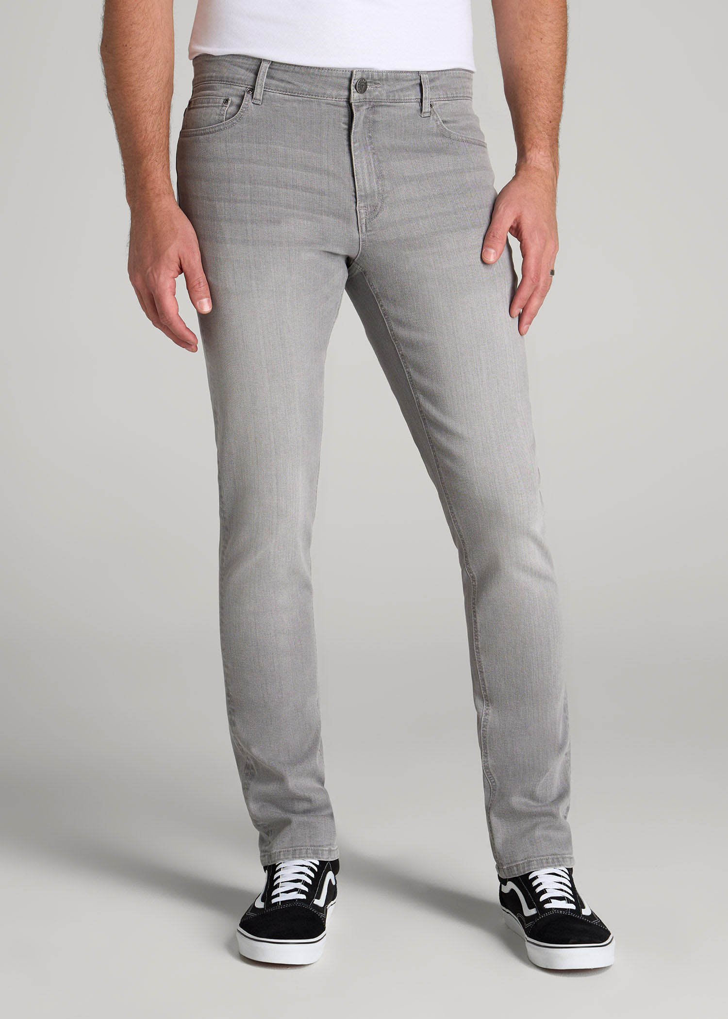 American Tall Discount | Dylan Slim Fit Jeans for Tall Men in Concrete Grey