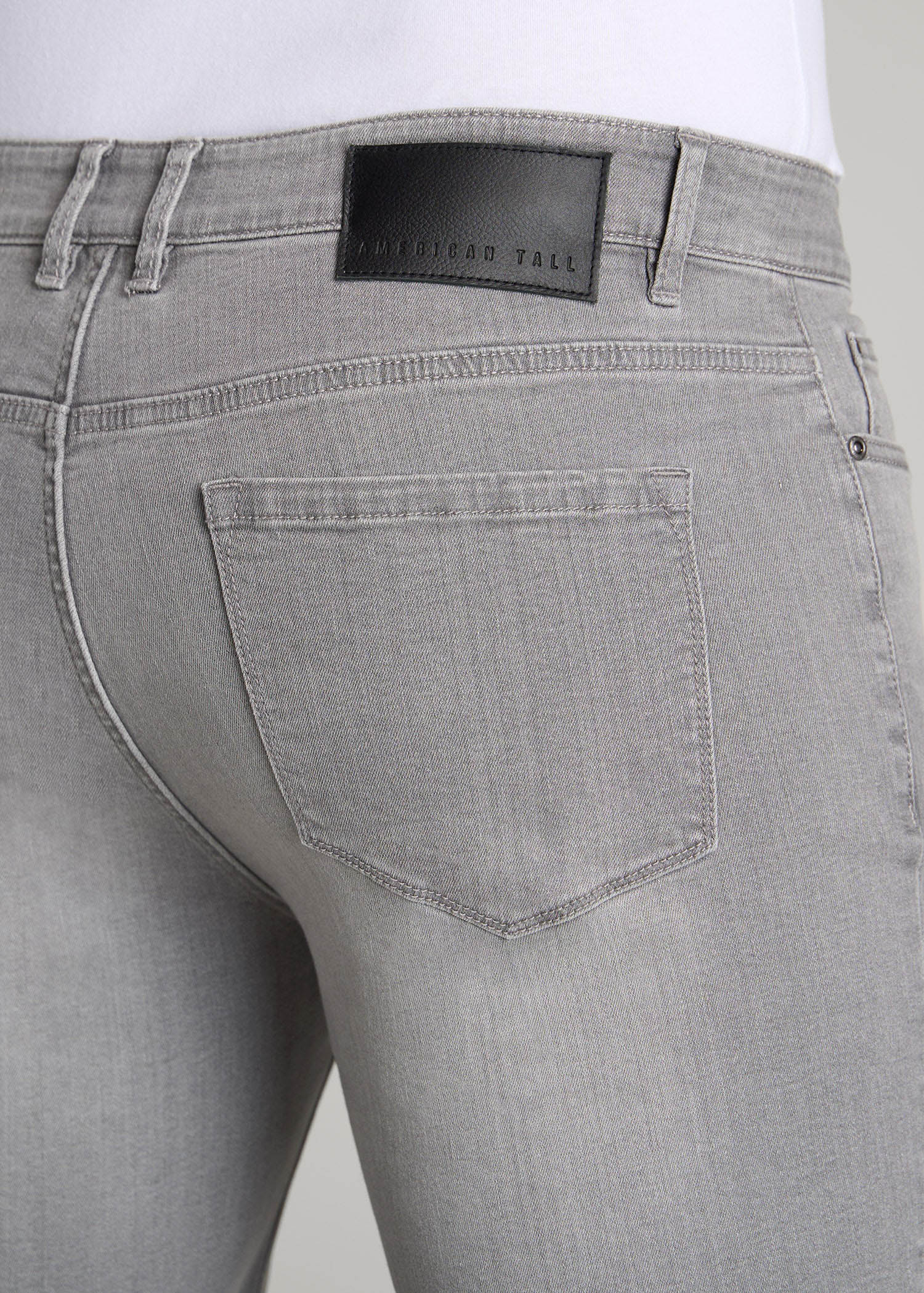 American Tall Discount | Dylan Slim Fit Jeans for Tall Men in Concrete Grey