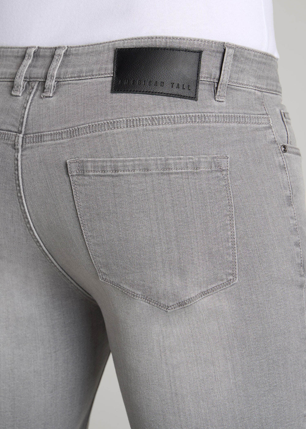 American Tall Discount | Dylan Slim Fit Jeans for Tall Men in Concrete Grey