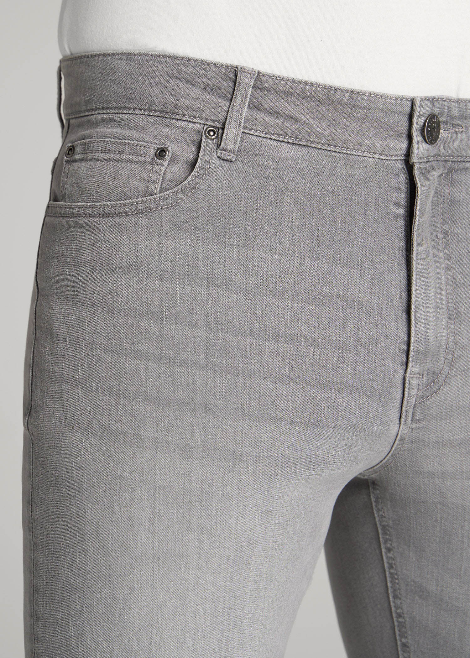 American Tall Discount | Dylan Slim Fit Jeans for Tall Men in Concrete Grey
