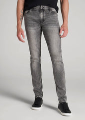 American Tall Online | Travis SKINNY Jeans for Tall Men in Washed Faded Black