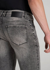 American Tall Online | Travis SKINNY Jeans for Tall Men in Washed Faded Black