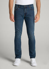 American Tall Outlet | LJ&S TAPERED Jeans for Tall Men in Machine Blue