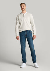 American Tall Outlet | LJ&S TAPERED Jeans for Tall Men in Machine Blue