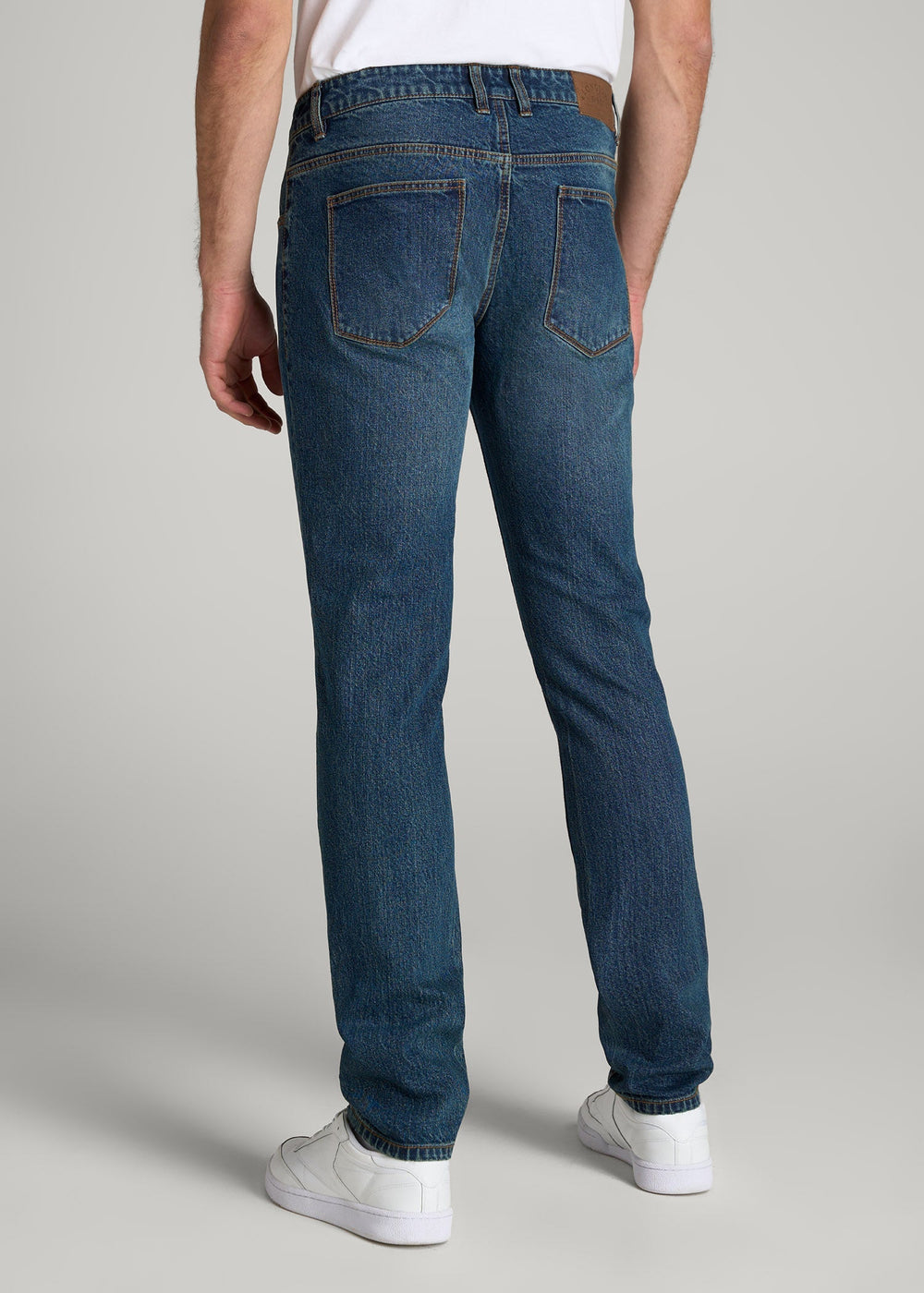 American Tall Outlet | LJ&S TAPERED Jeans for Tall Men in Machine Blue