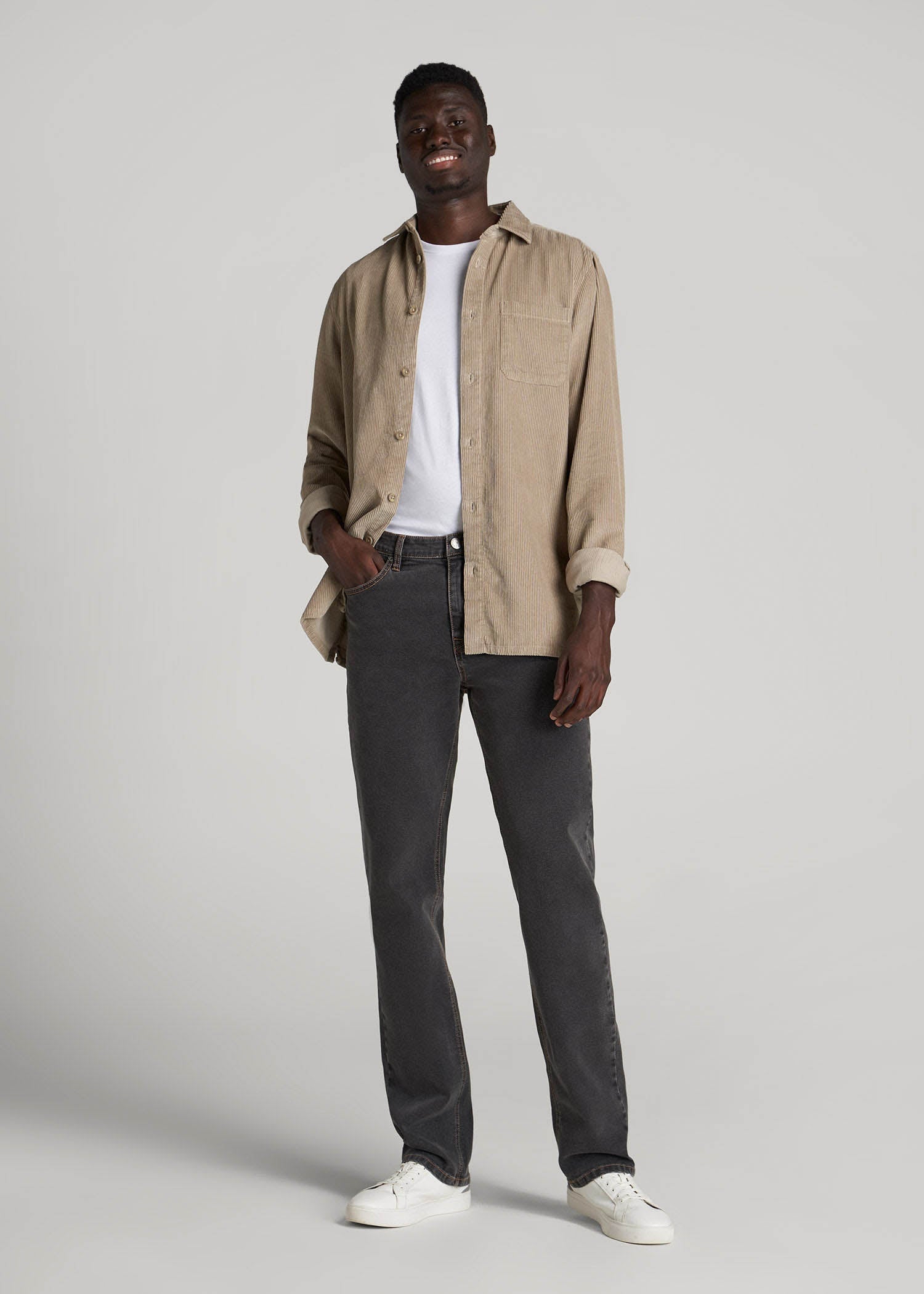 American Tall For Sale | J1 STRAIGHT LEG Jeans for Tall Men in Dark Grey Denim