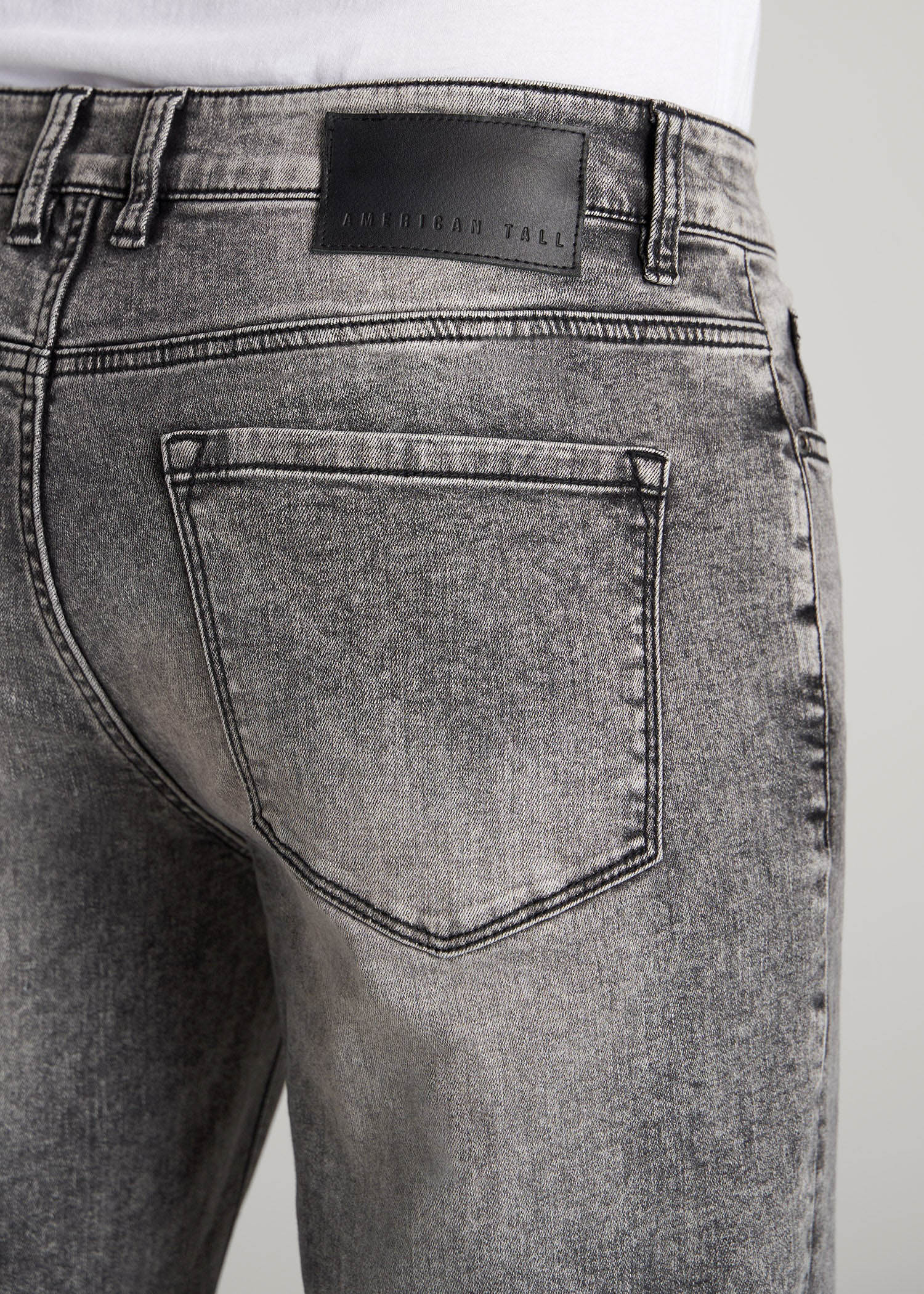 American Tall Online Shop | Dylan Slim Fit Jeans for Tall Men in Washed Faded Black