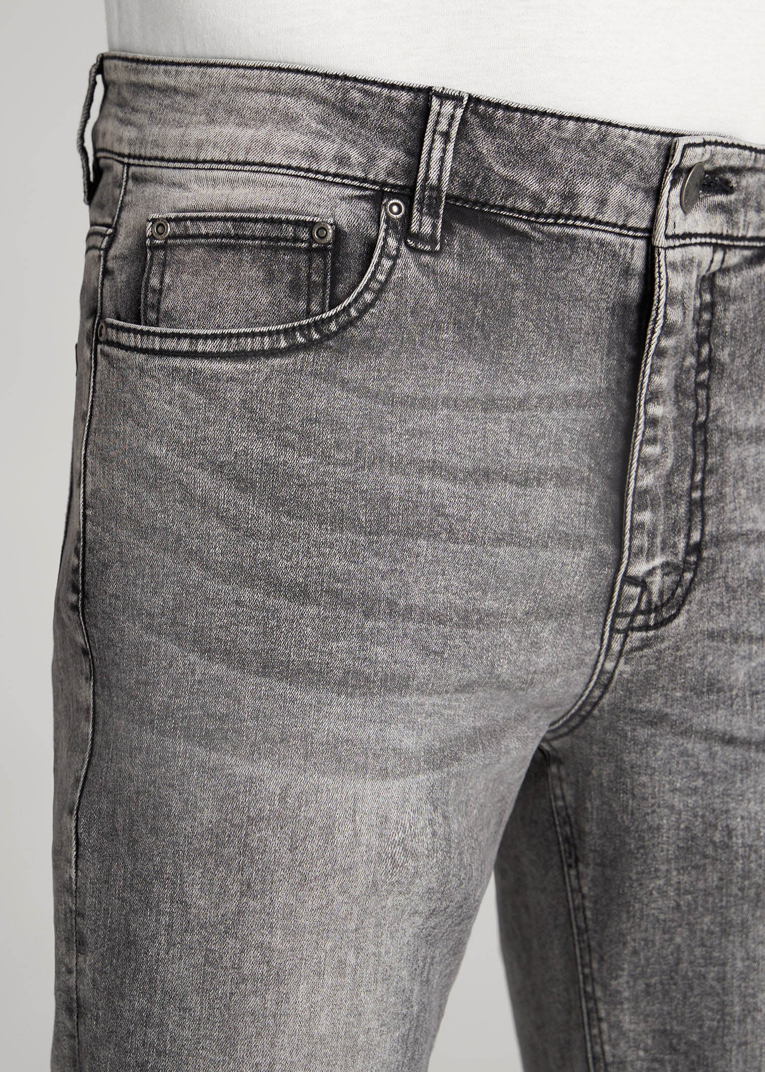 American Tall Online Shop | Dylan Slim Fit Jeans for Tall Men in Washed Faded Black