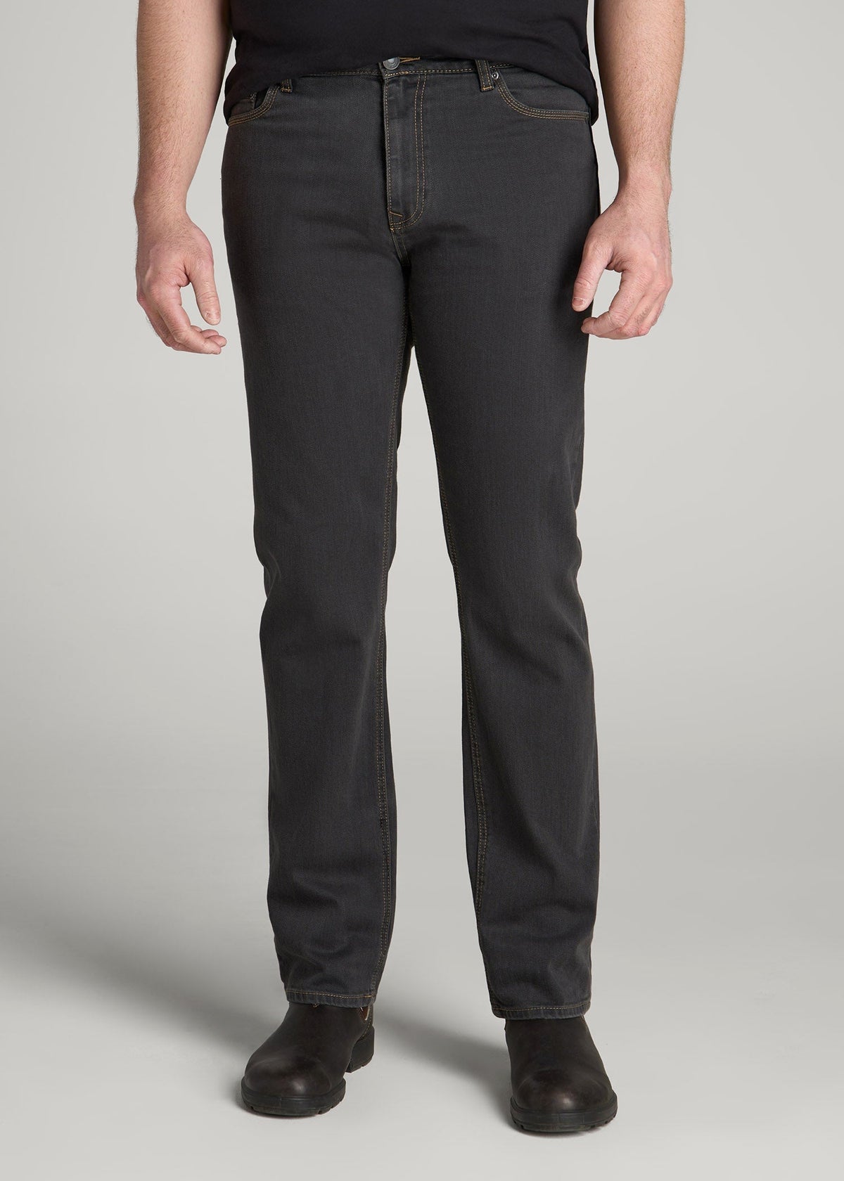 American Tall Discount | LJ&S STRAIGHT LEG Jeans for Tall Men in Vintage Black