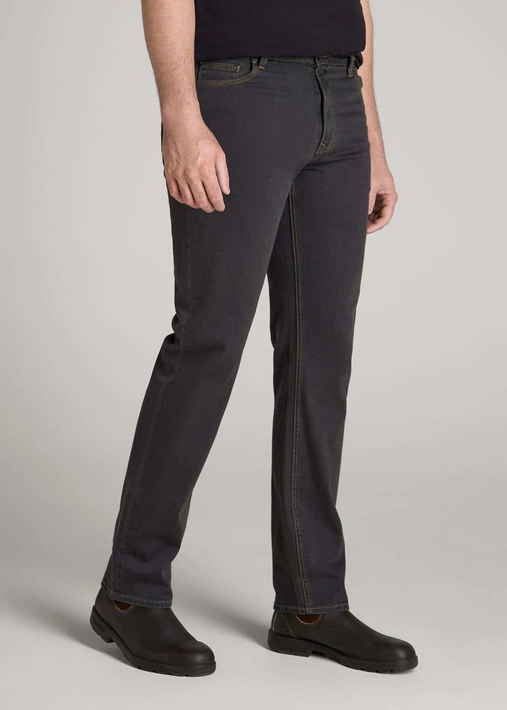 American Tall Discount | LJ&S STRAIGHT LEG Jeans for Tall Men in Vintage Black
