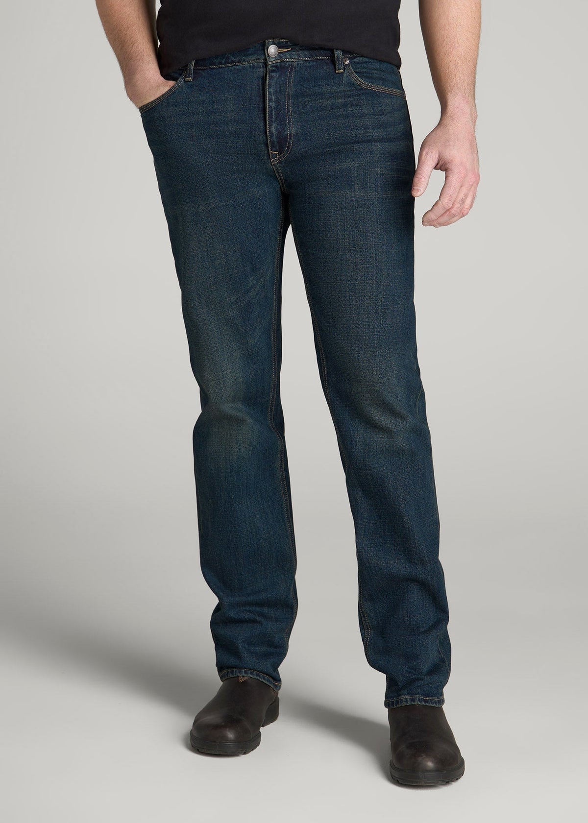 American Tall Online | LJ&S STRAIGHT LEG Jeans for Tall Men in Mechanic Blue