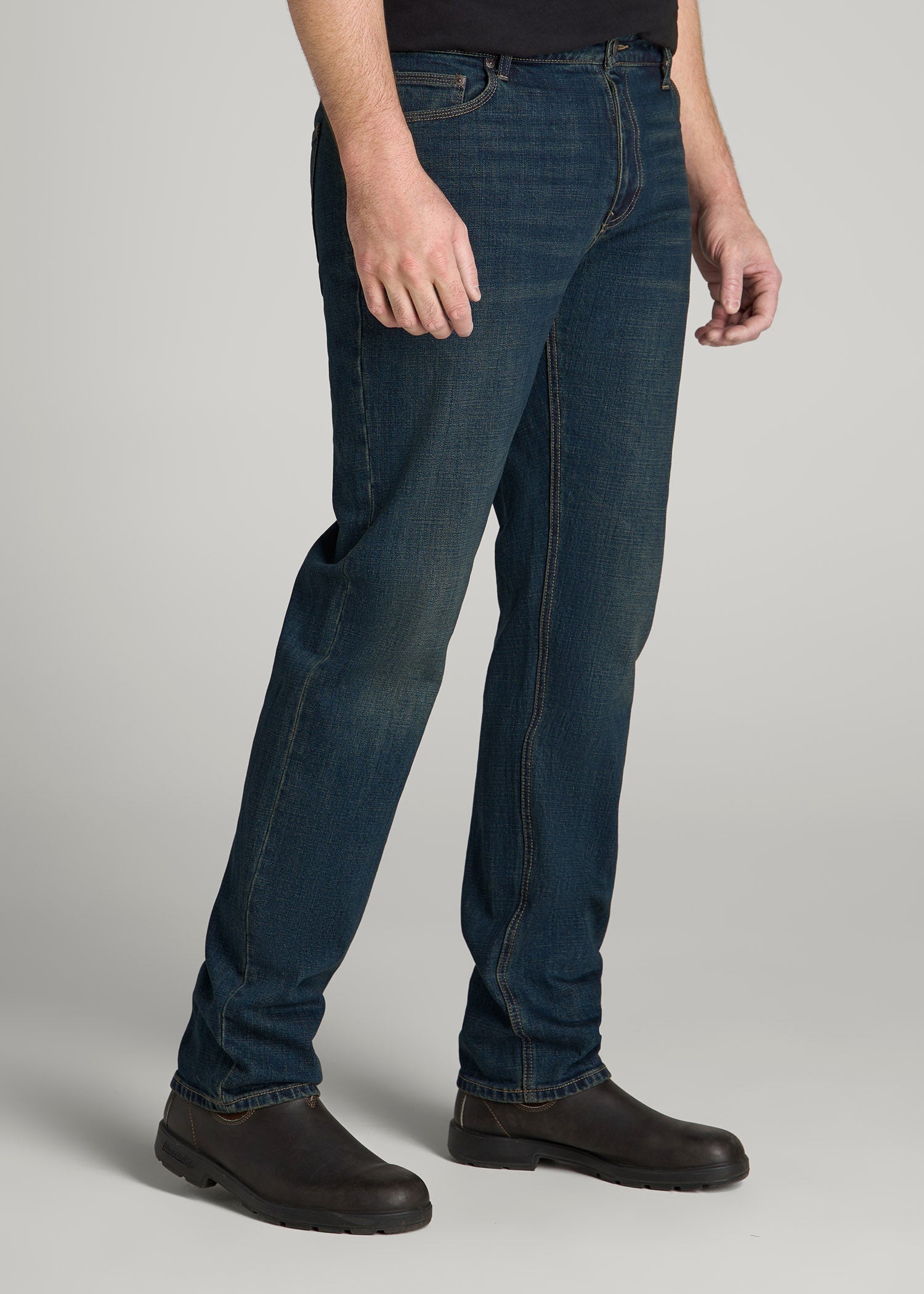 American Tall Online | LJ&S STRAIGHT LEG Jeans for Tall Men in Mechanic Blue