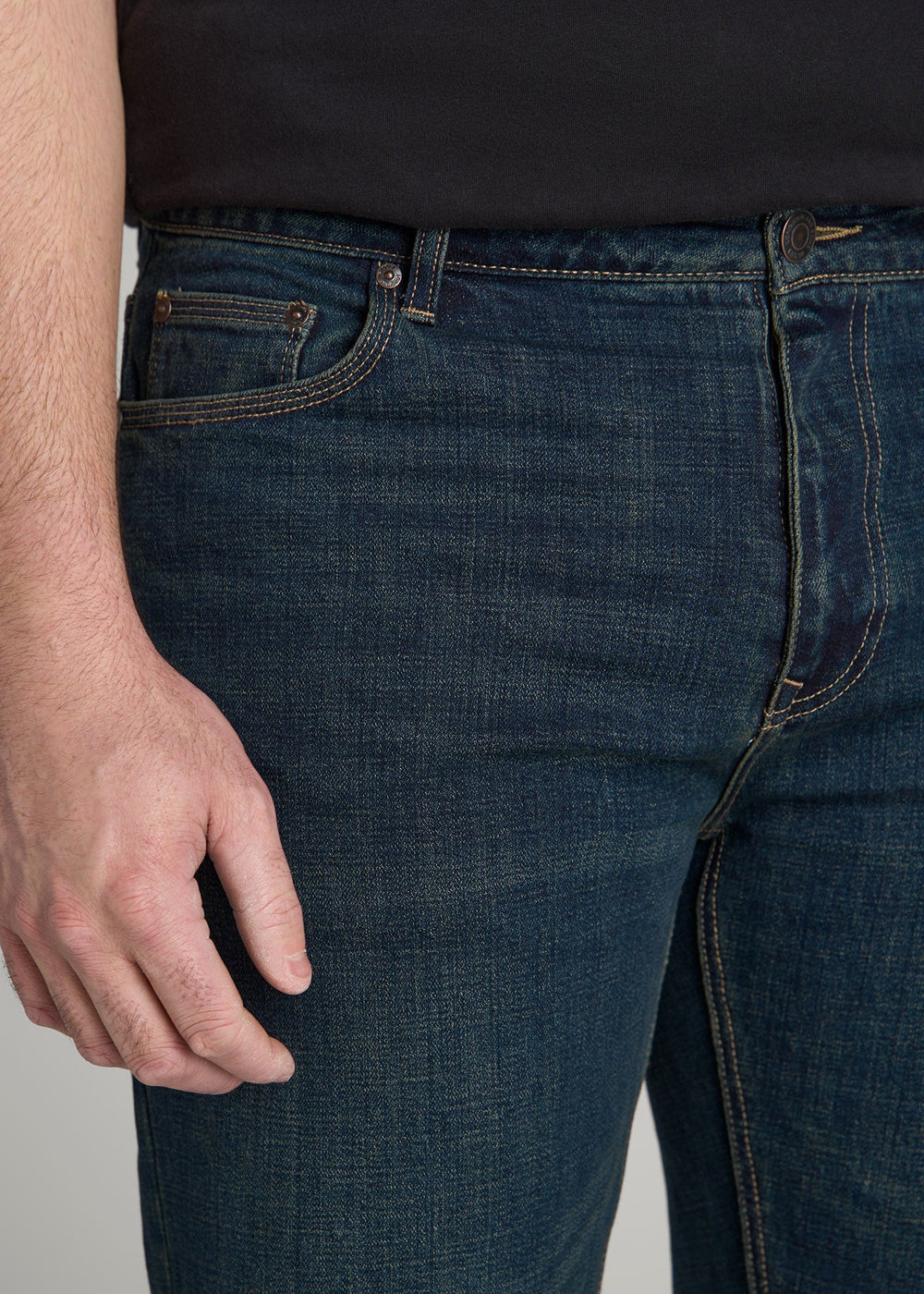 American Tall Online | LJ&S STRAIGHT LEG Jeans for Tall Men in Mechanic Blue