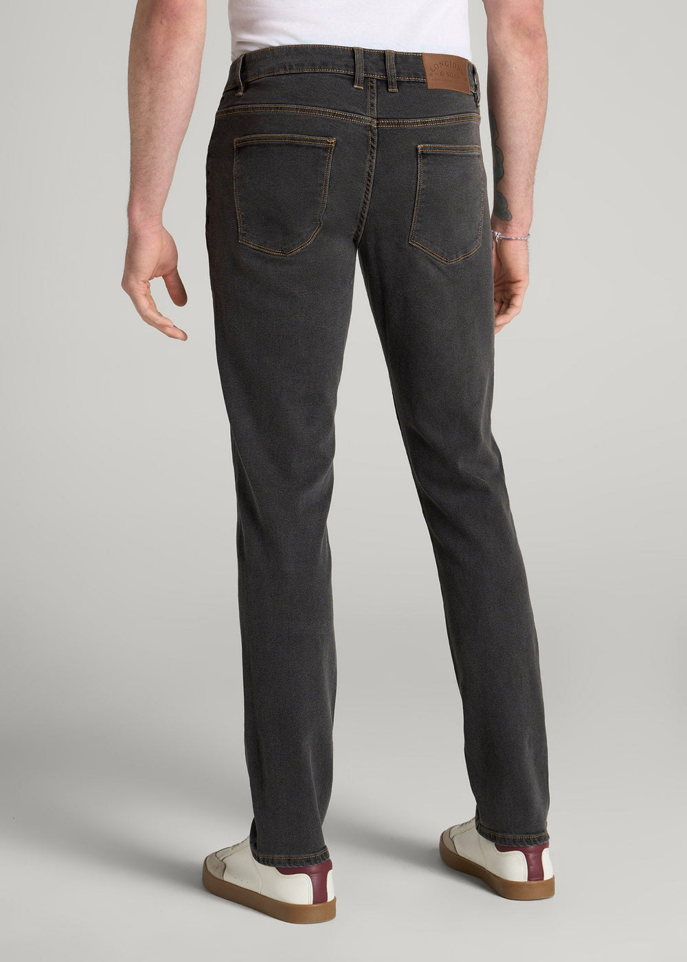 American Tall Sale | LJ&S TAPERED Jeans for Tall Men in Vintage Black