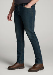 American Tall Outlet | LJ&S TAPERED Jeans for Tall Men in Mechanic Blue