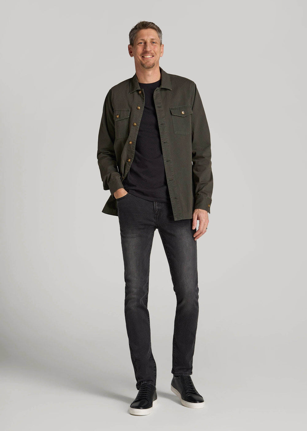 American Tall For Sale | Dylan Slim Fit Jeans for Tall Men in Dark Smoke