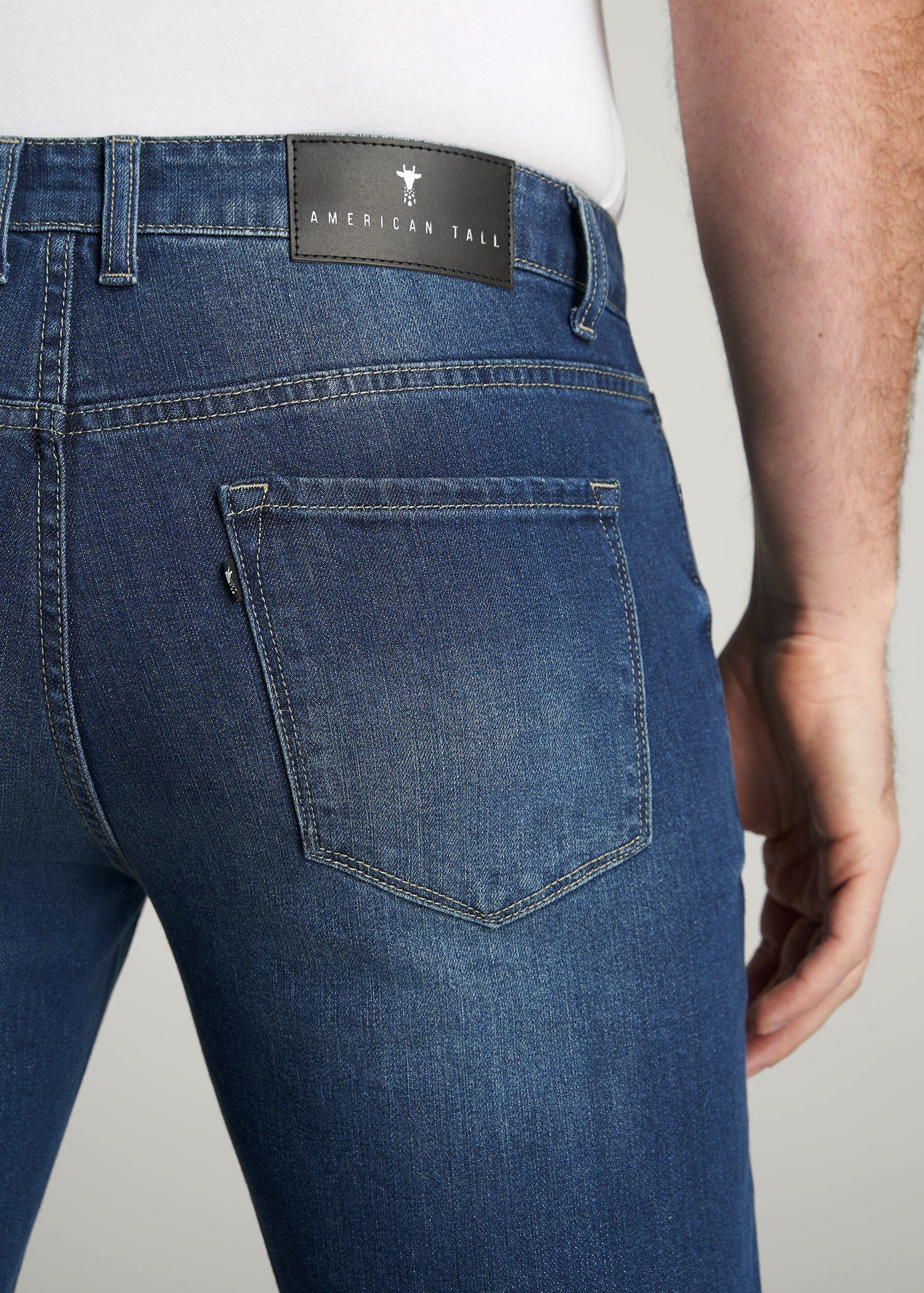 American Tall Online Shop | Carman TAPERED Jeans for Tall Men in Classic Blue