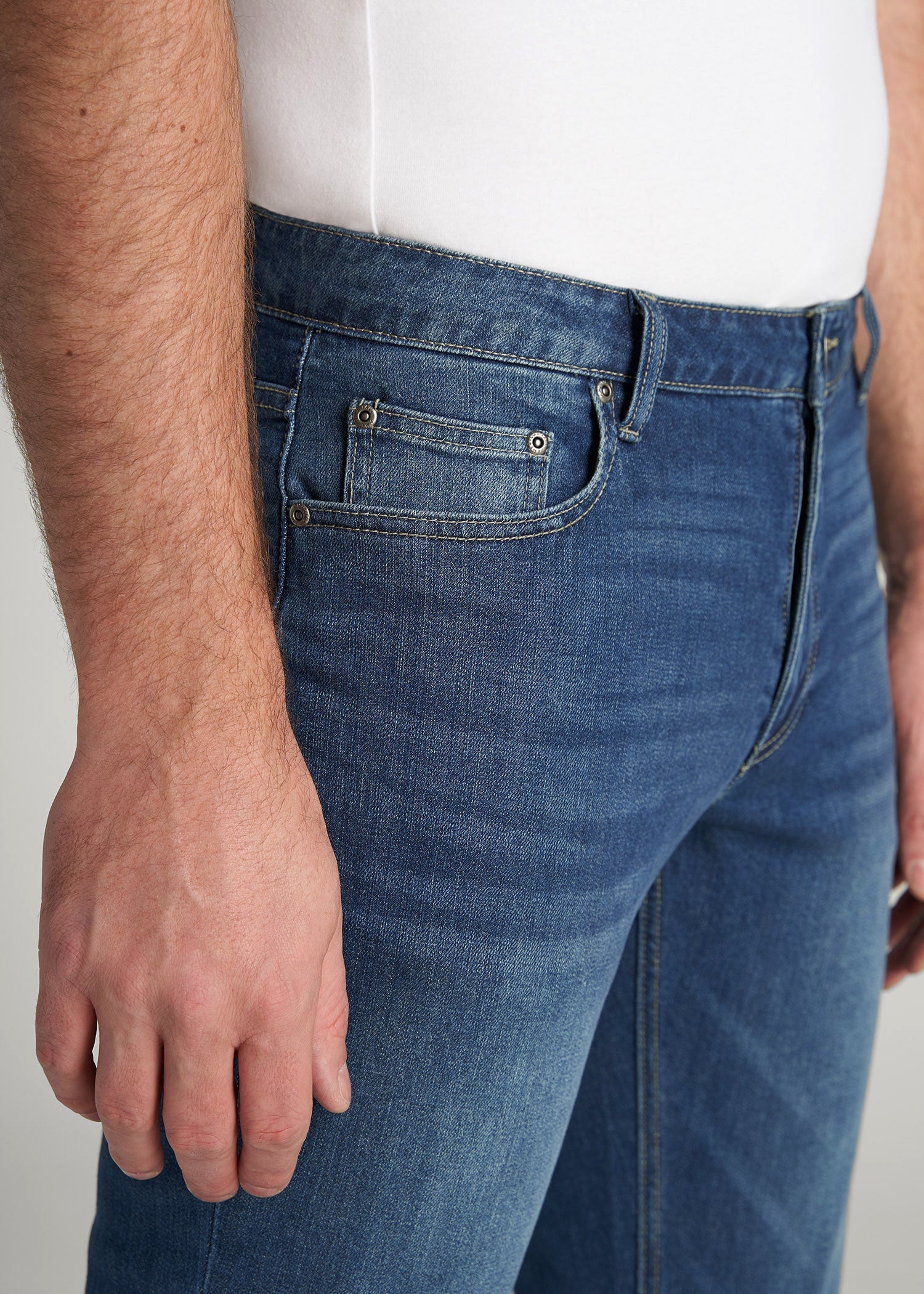 American Tall Online Shop | Carman TAPERED Jeans for Tall Men in Classic Blue