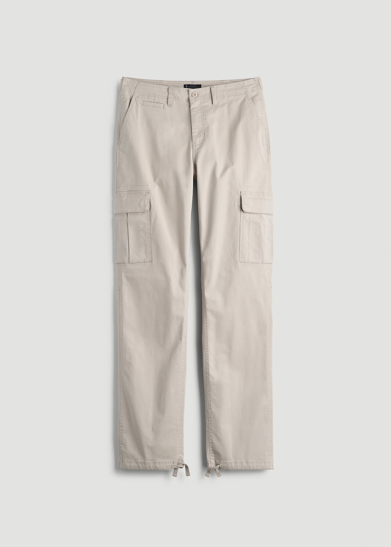 American Tall Sale | Straight Fit Vintage Washed Cargo Pants for Tall Men in Drywall Tan