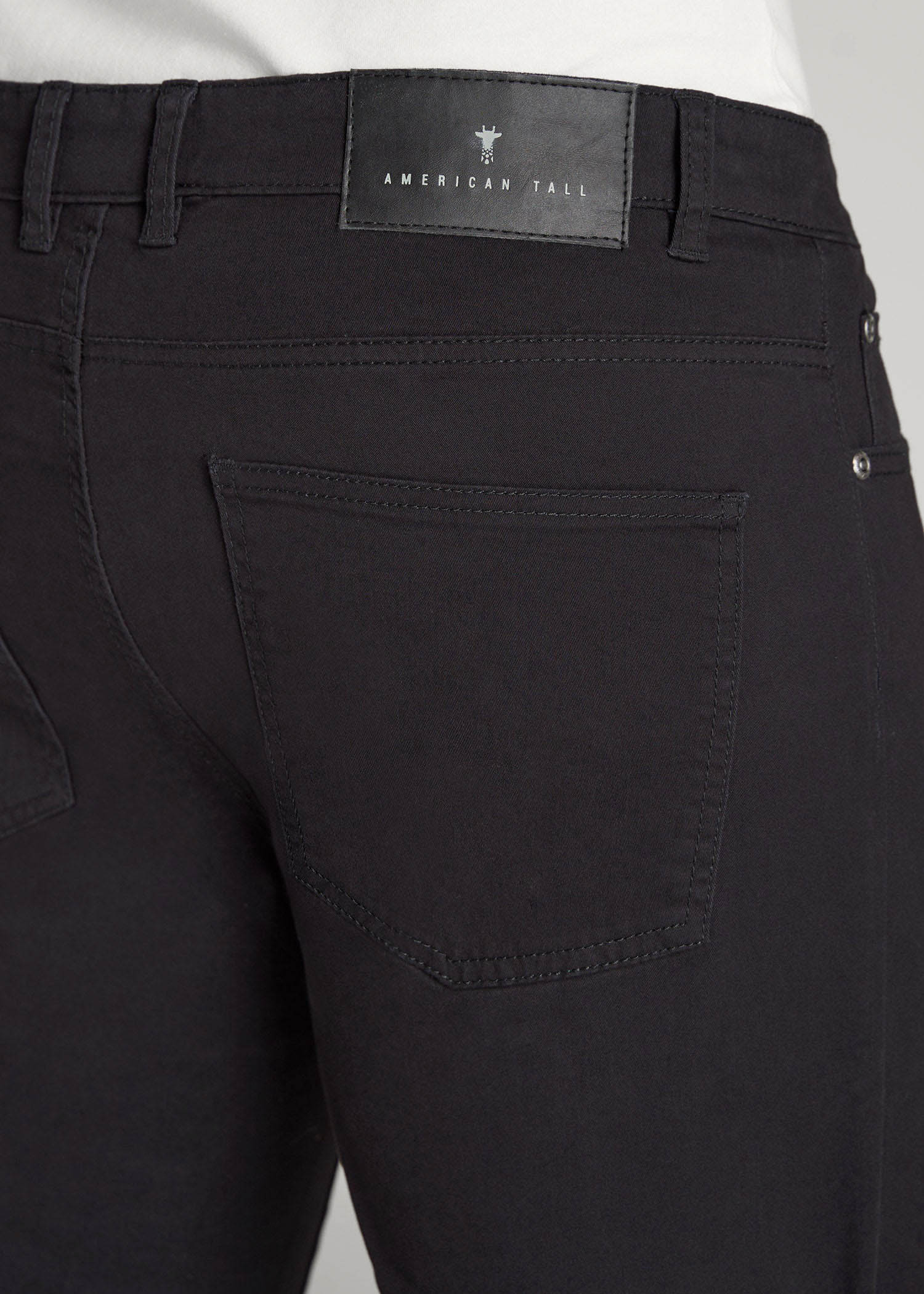 American Tall For Sale | Dylan Slim Fit Five-Pocket Pants For Tall Men in Black