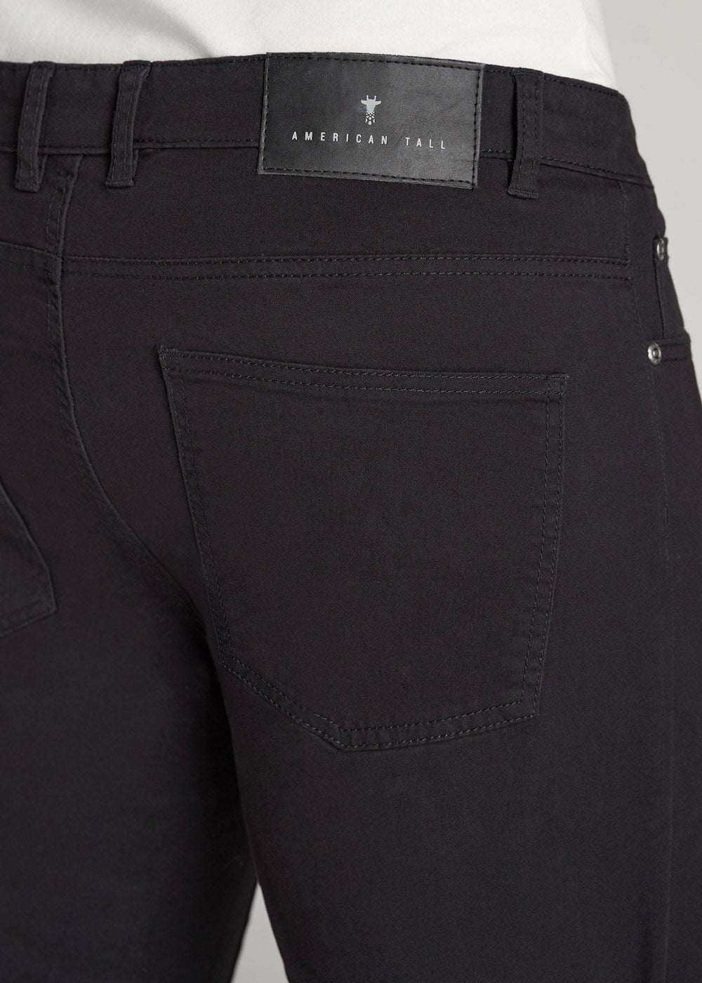 American Tall For Sale | Dylan Slim Fit Five-Pocket Pants For Tall Men in Black