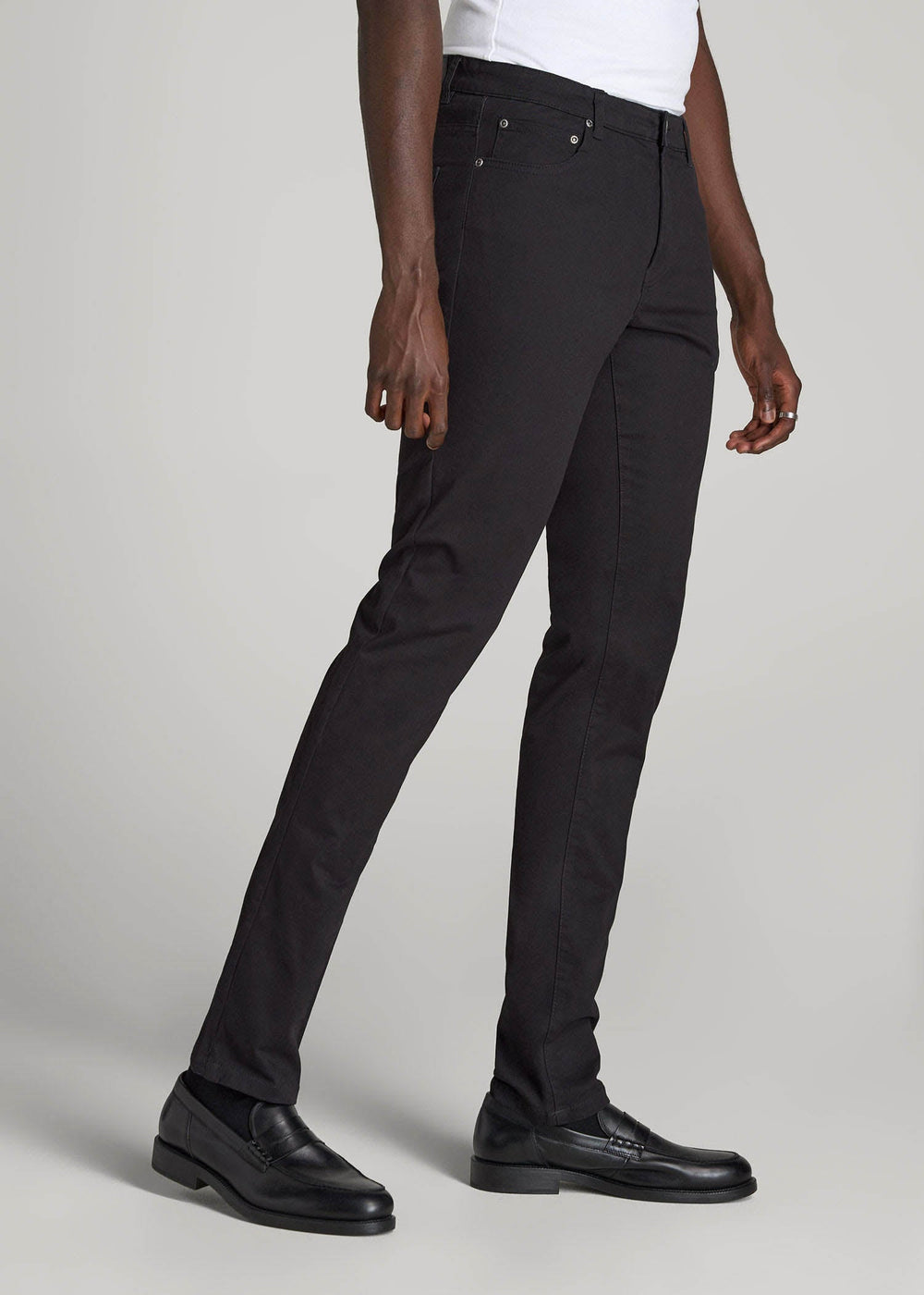 American Tall For Sale | Dylan Slim Fit Five-Pocket Pants For Tall Men in Black