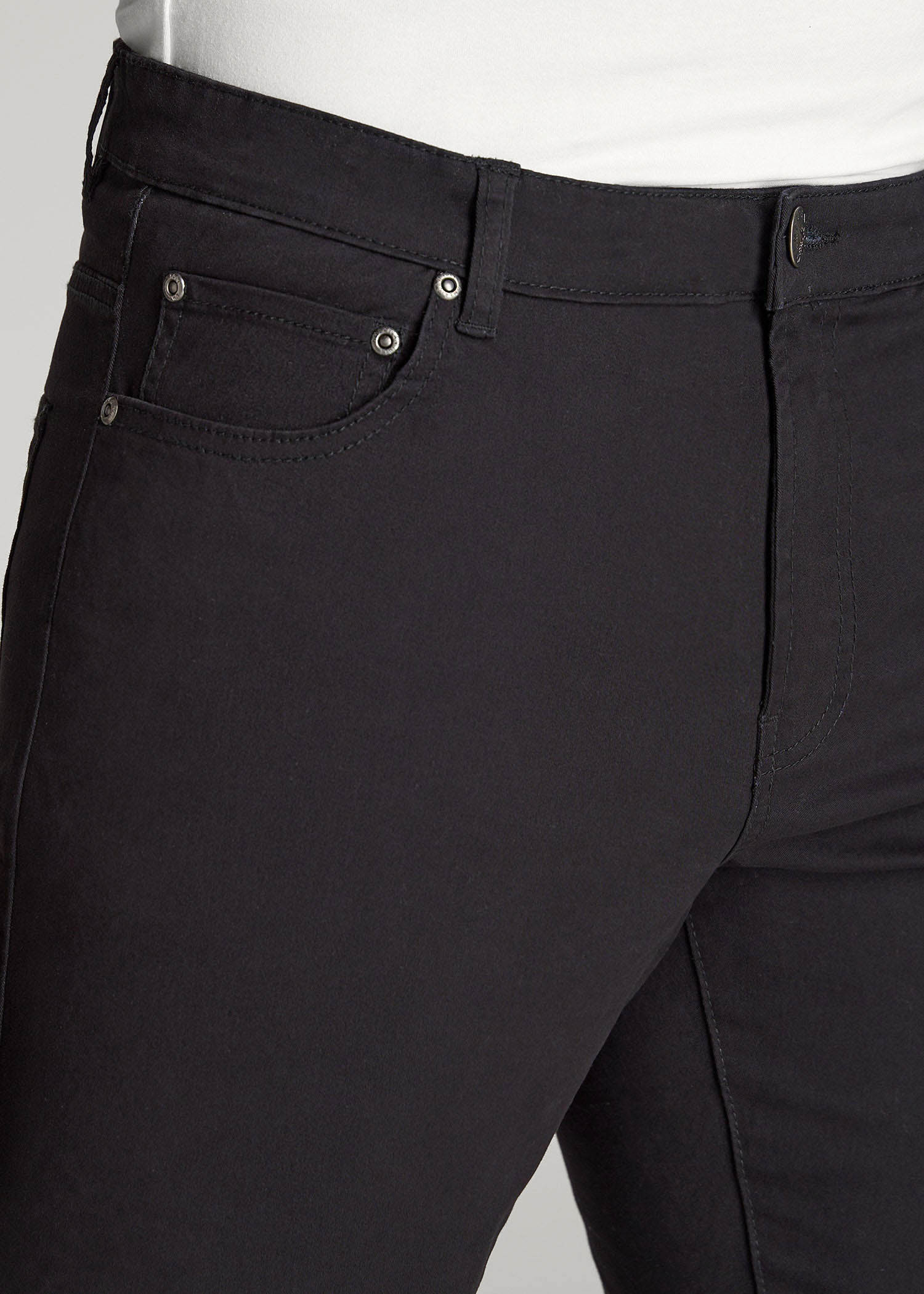 American Tall For Sale | Dylan Slim Fit Five-Pocket Pants For Tall Men in Black