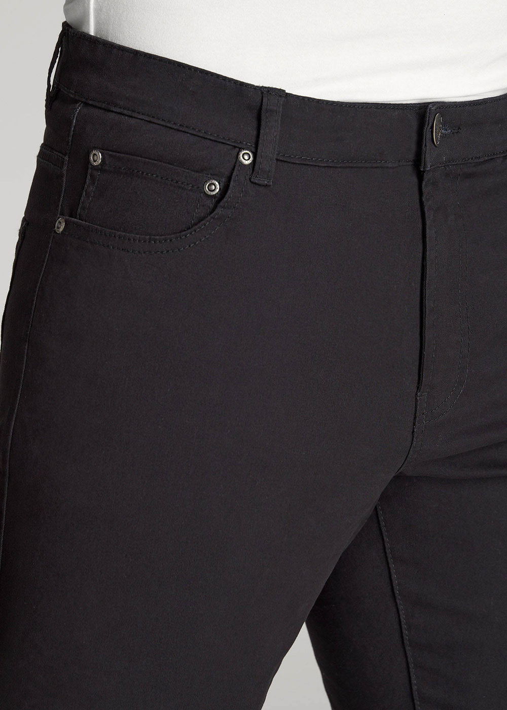 American Tall For Sale | Dylan Slim Fit Five-Pocket Pants For Tall Men in Black