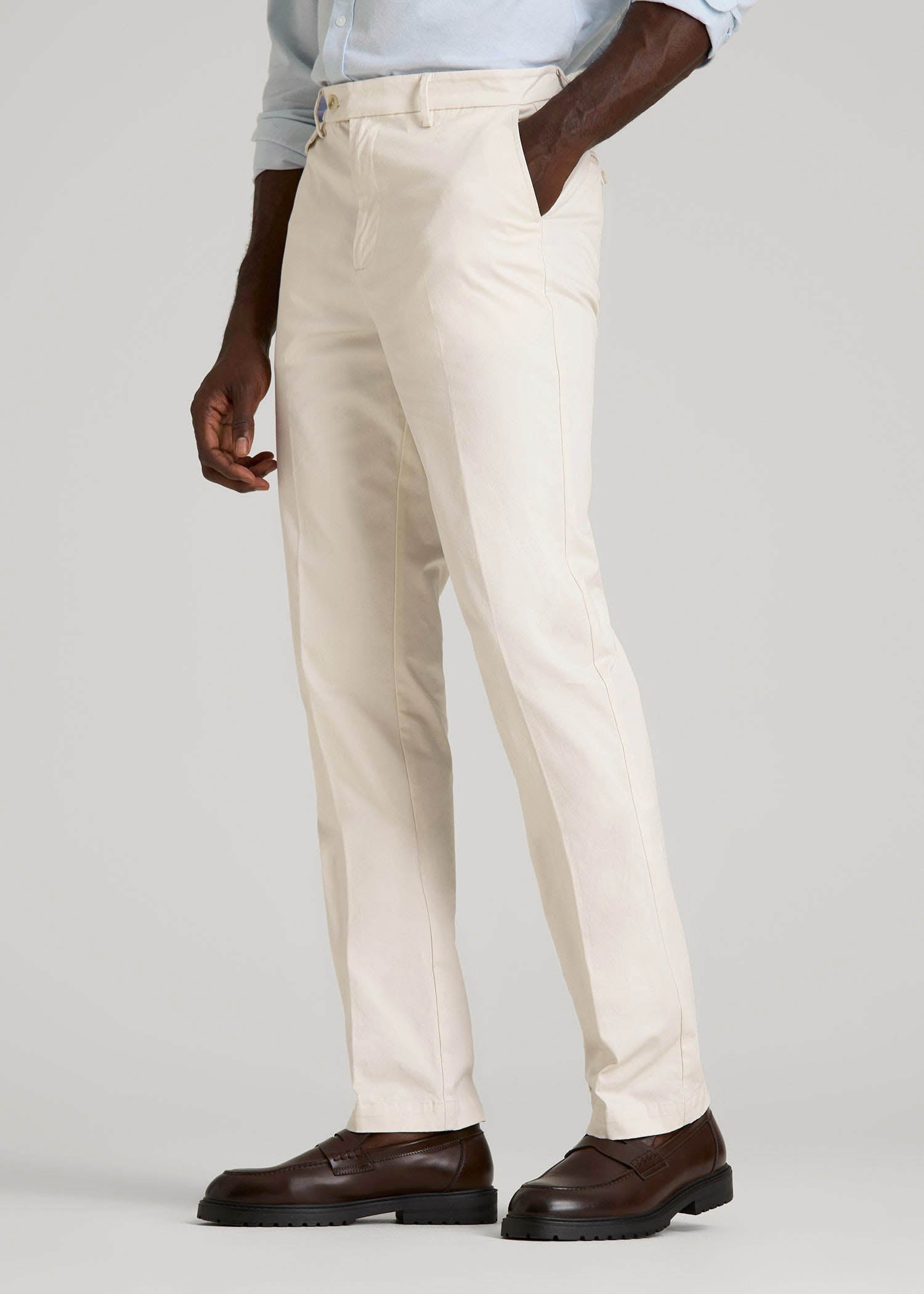 American Tall Online | Refined Chinos for Tall Men in Antique White
