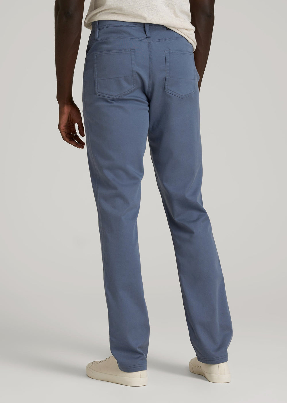 American Tall Sale | Everyday Comfort 5-Pocket TAPERED-FIT Pant for Tall Men in Blue Slate