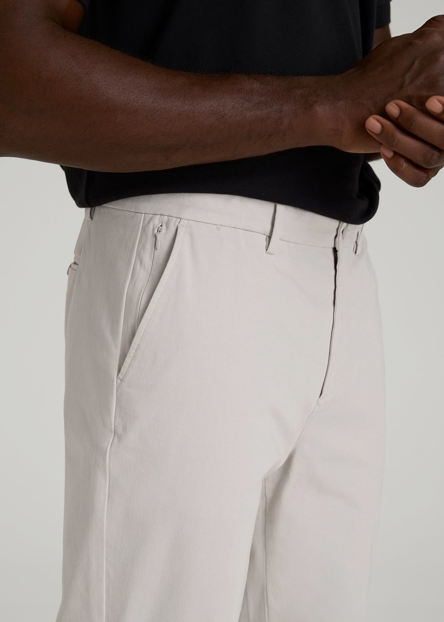 American Tall For Sale | 4 Way Stretch Commuter RELAXED Chino Pants for Tall Men in Drywall Tan