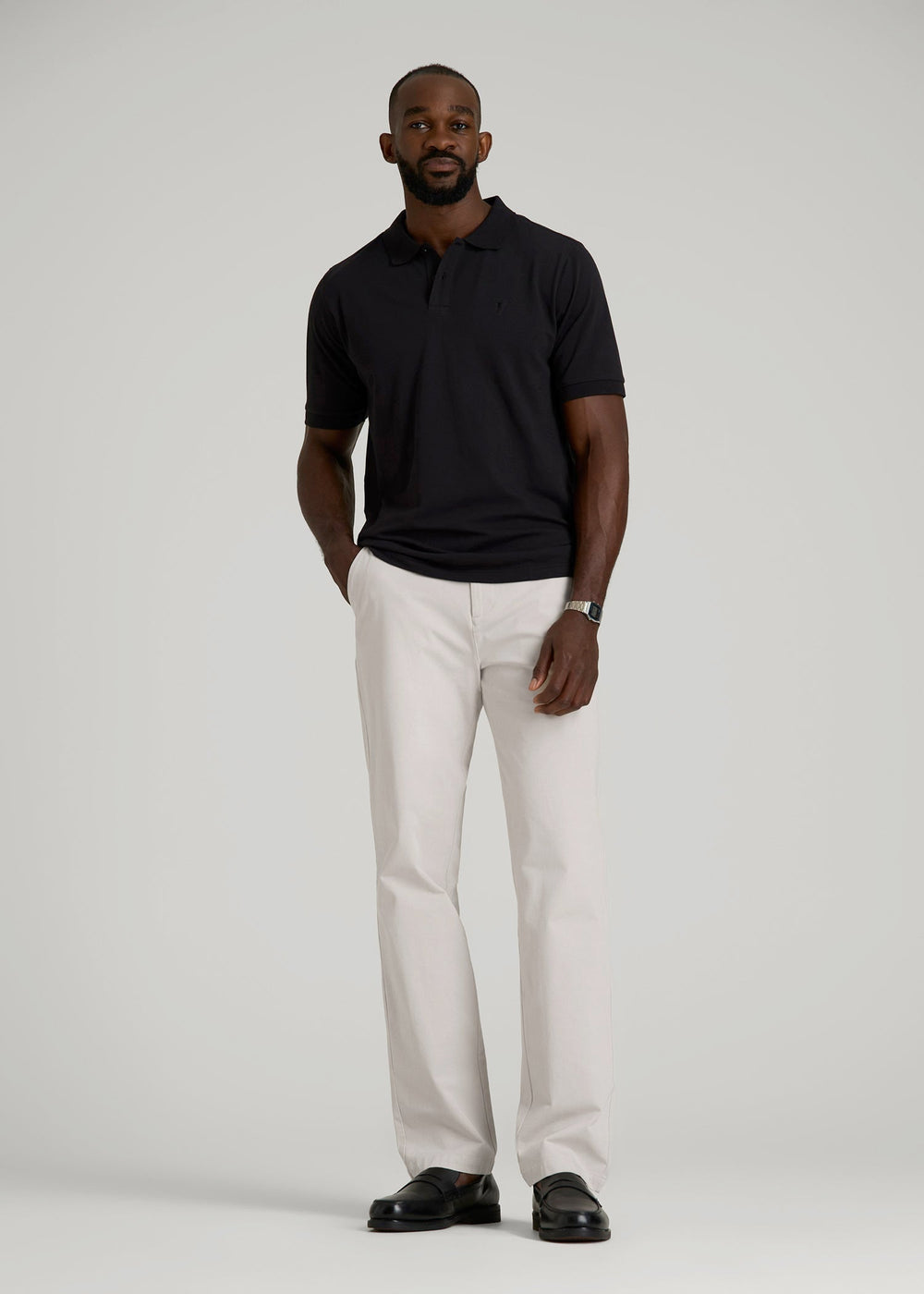 American Tall For Sale | 4 Way Stretch Commuter RELAXED Chino Pants for Tall Men in Drywall Tan