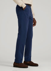 American Tall Discount | 4 Way Stretch Commuter STRAIGHT Leg Chino Pants for Tall Men in Summer Blue