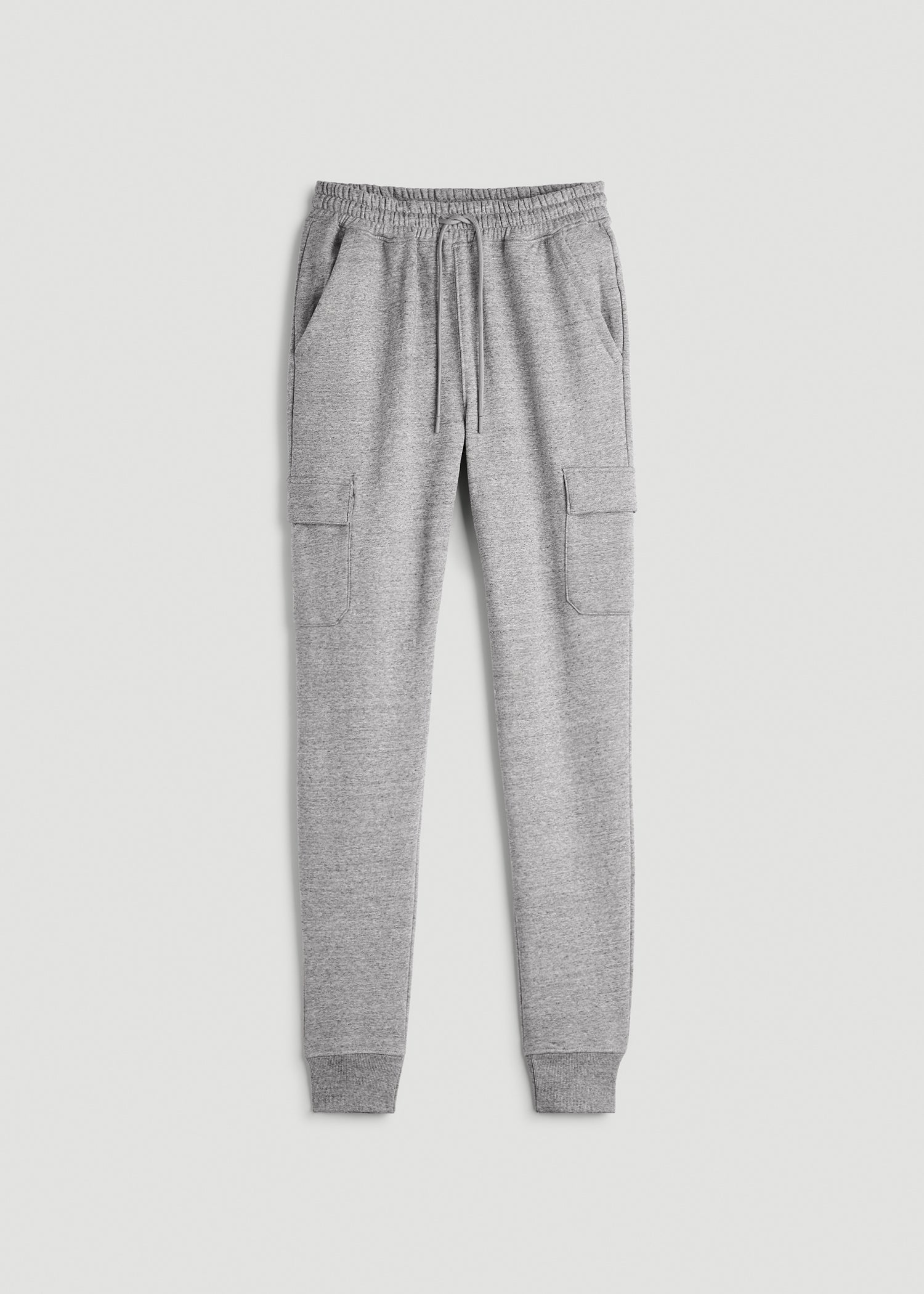 American Tall Online | Wearever Fleece Cargo Jogger For Tall Men in Heather Grey