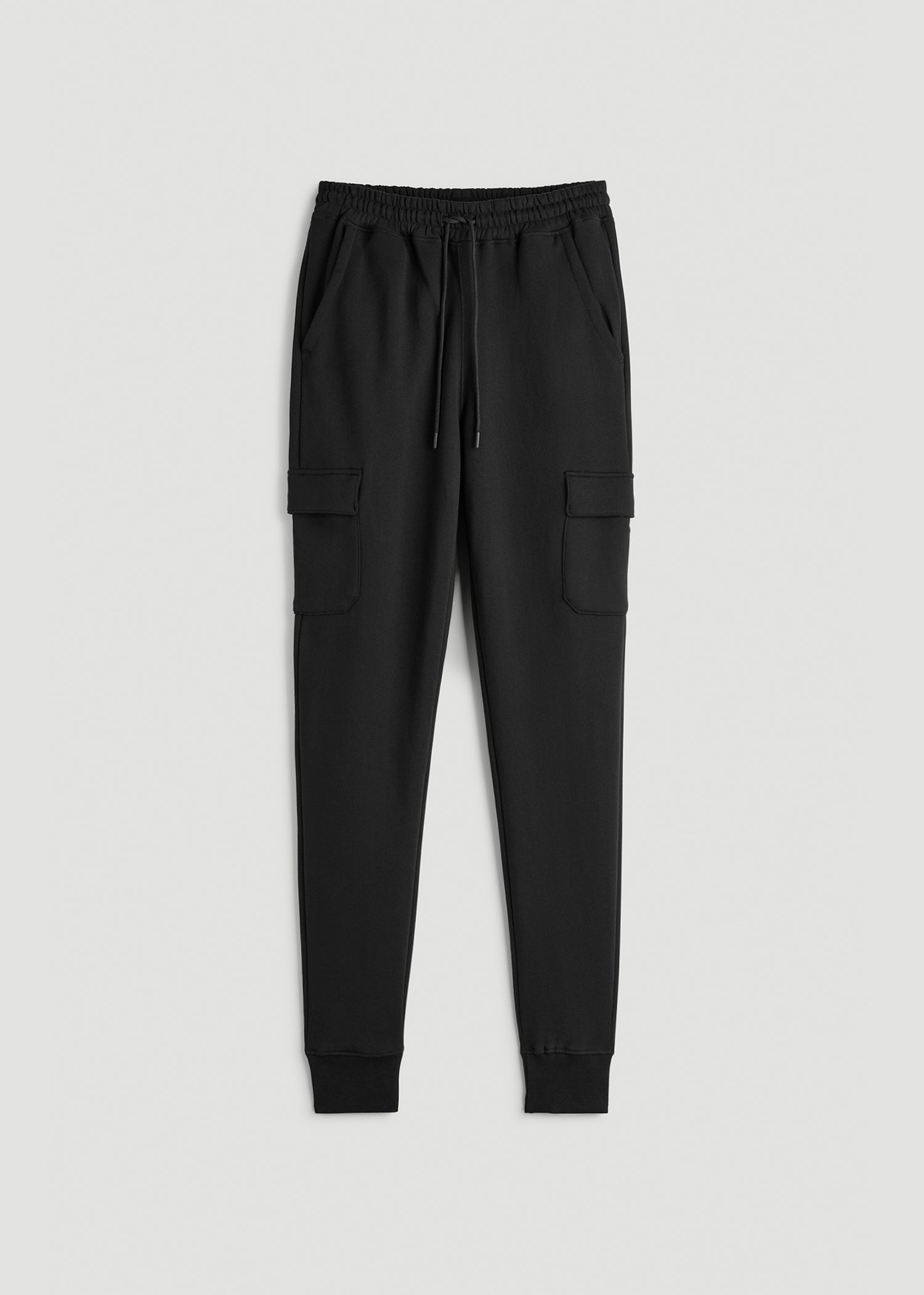American Tall Sale | Wearever Fleece Cargo Jogger For Tall Men in Black
