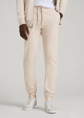 American Tall Outlet | Wearever 2.0 French Terry Joggers for Tall Men in Oatmeal Mix