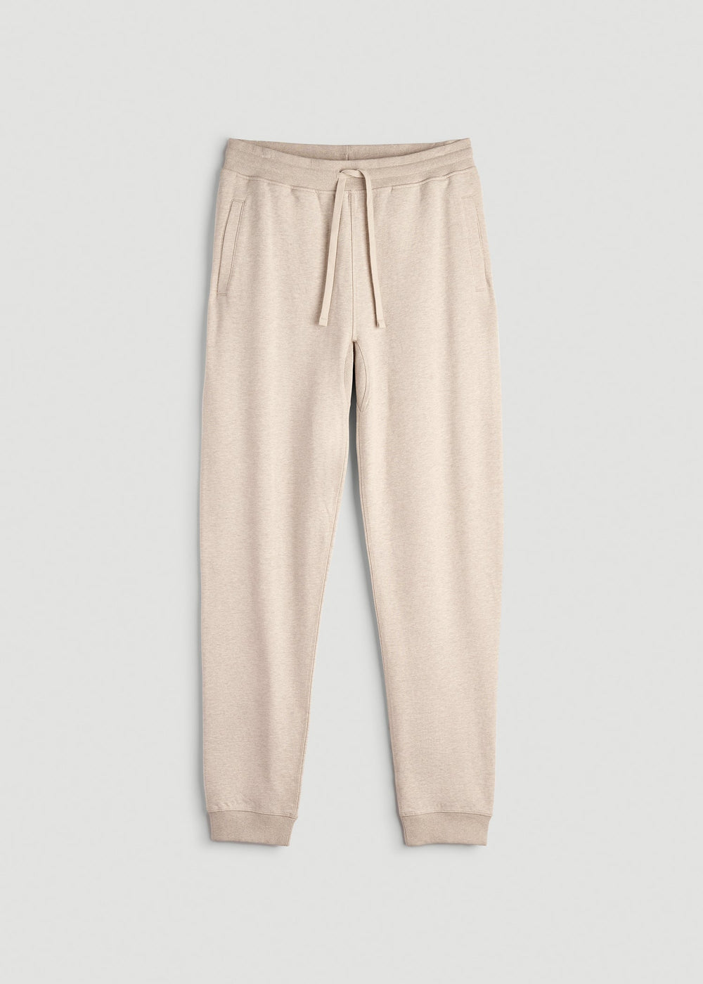 American Tall Outlet | Wearever 2.0 French Terry Joggers for Tall Men in Oatmeal Mix