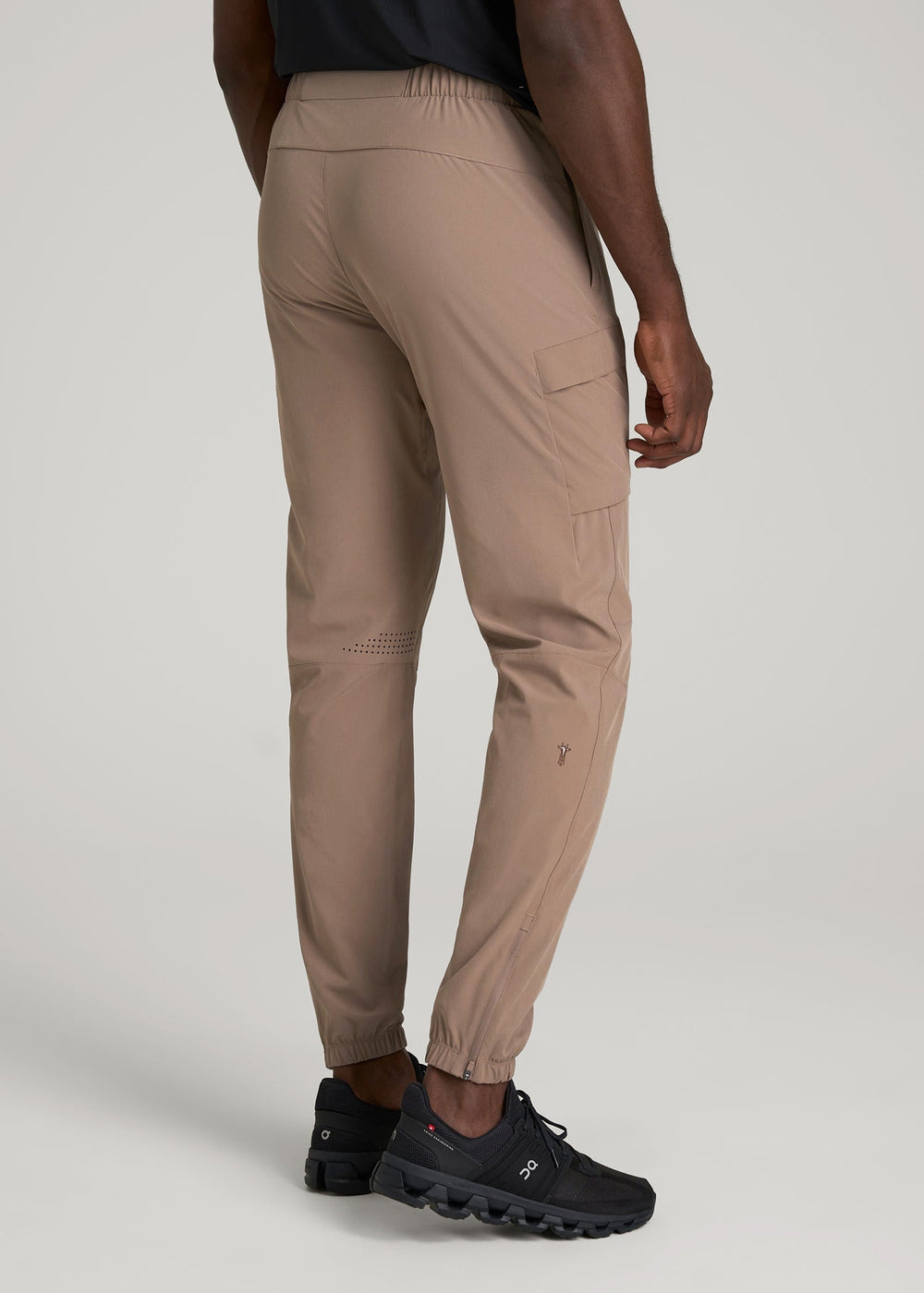 American Tall Discount | Featherweight Cargo Training Jogger for Tall Men in Dark Sand