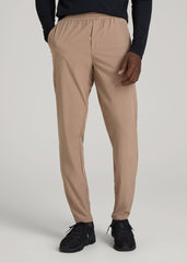 American Tall Online | Featherweight Running Pants for Tall Men in Dark Sand