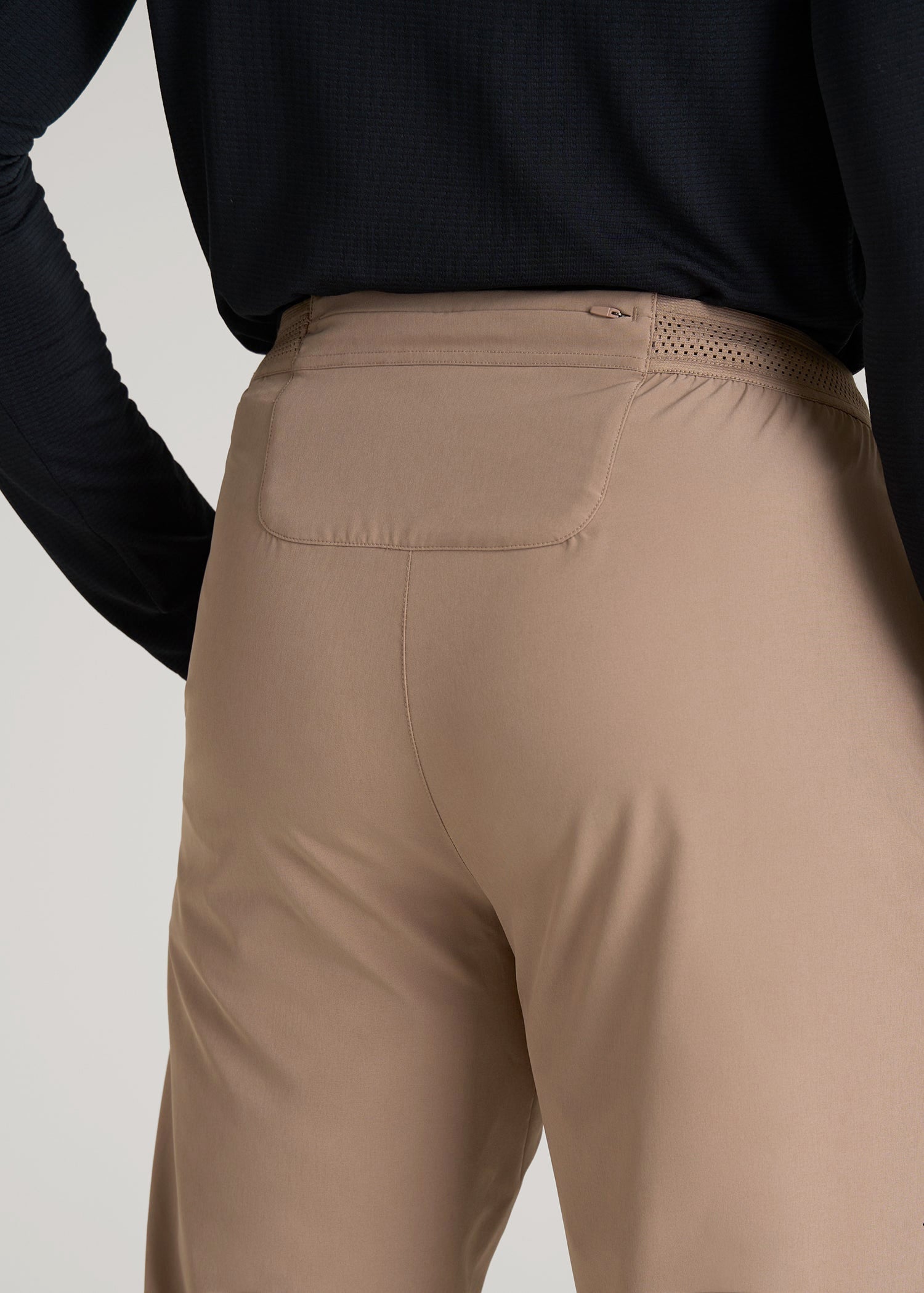American Tall Online | Featherweight Running Pants for Tall Men in Dark Sand