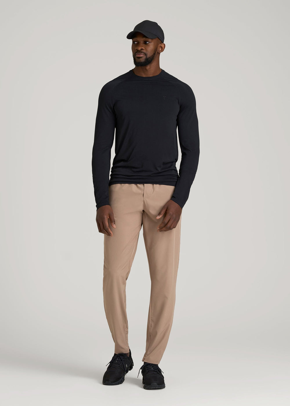 American Tall Online | Featherweight Running Pants for Tall Men in Dark Sand