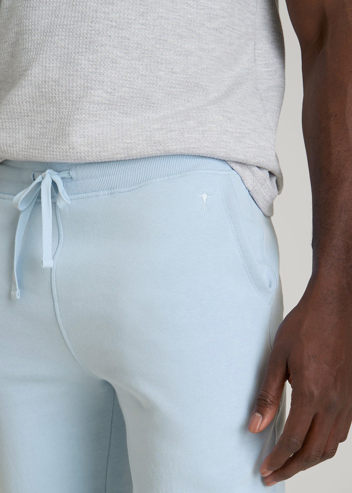American Tall Sale | Wearever 2.0 Fleece Joggers for Tall Men in Ice Blue