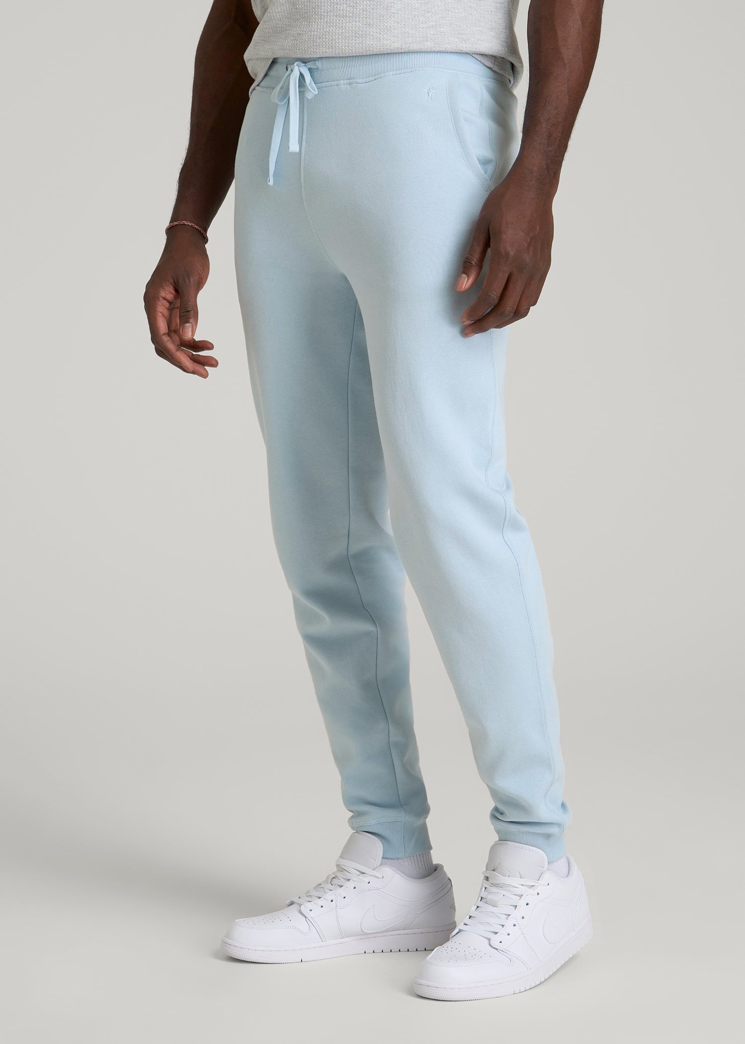 American Tall Sale | Wearever 2.0 Fleece Joggers for Tall Men in Ice Blue