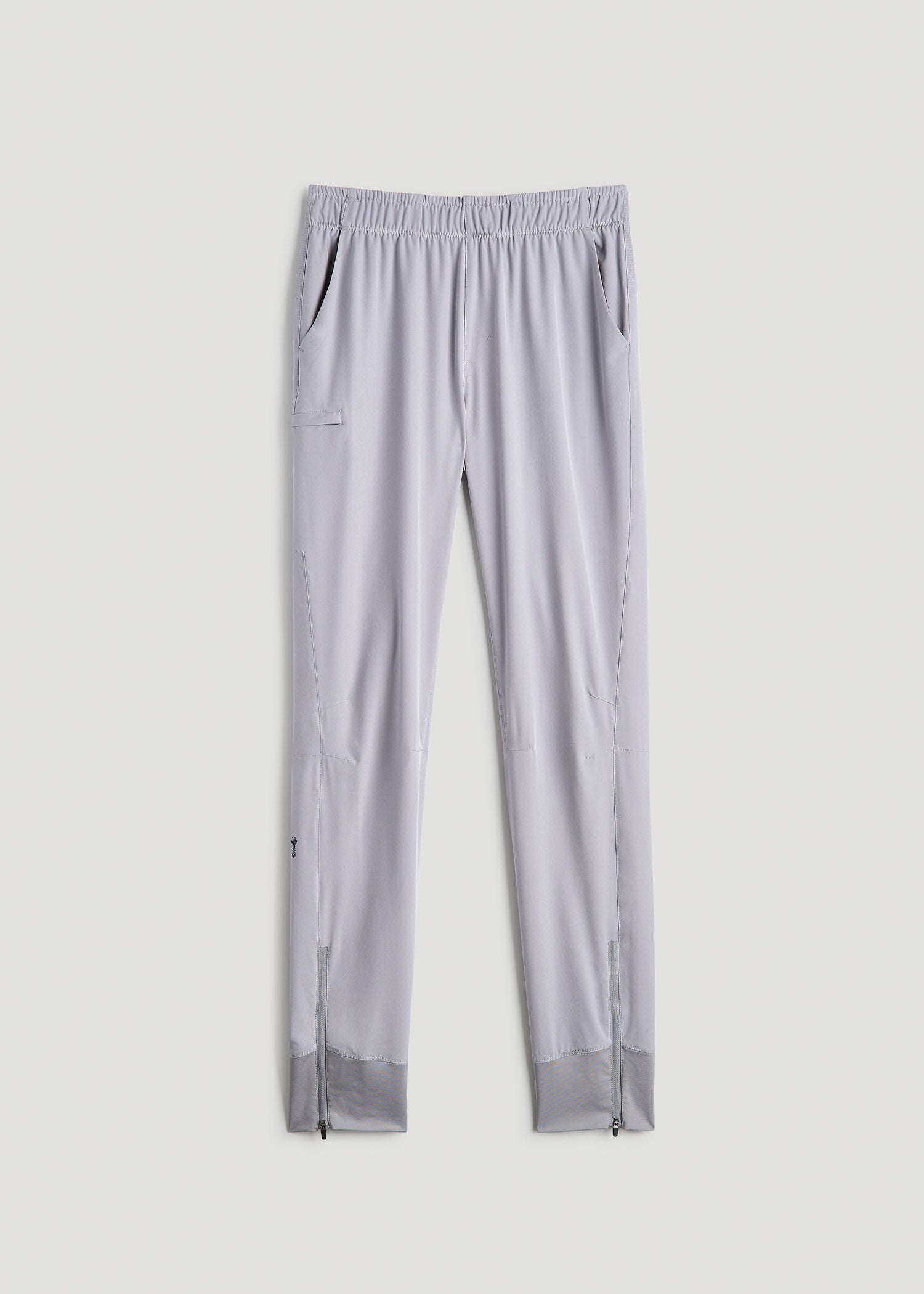 American Tall Outlet | Featherweight Perforated Training Joggers for Tall Men in Light Grey