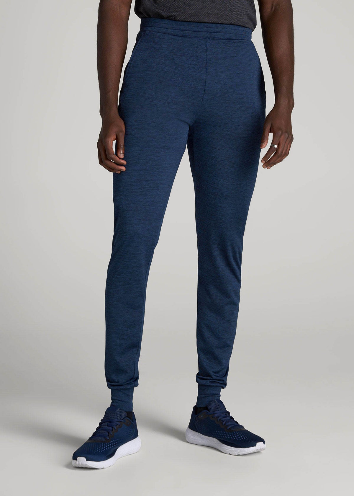 American Tall For Sale | A.T. Performance Engineered Joggers for Tall Men in Navy Mix