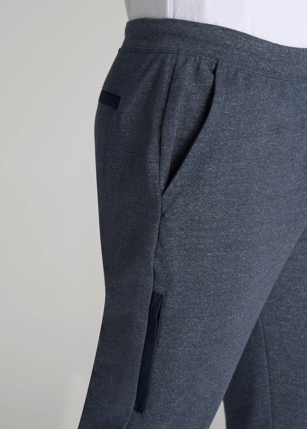 American Tall Online Shop | Microsanded French Terry Sweatpants for Tall Men in Navy Mix