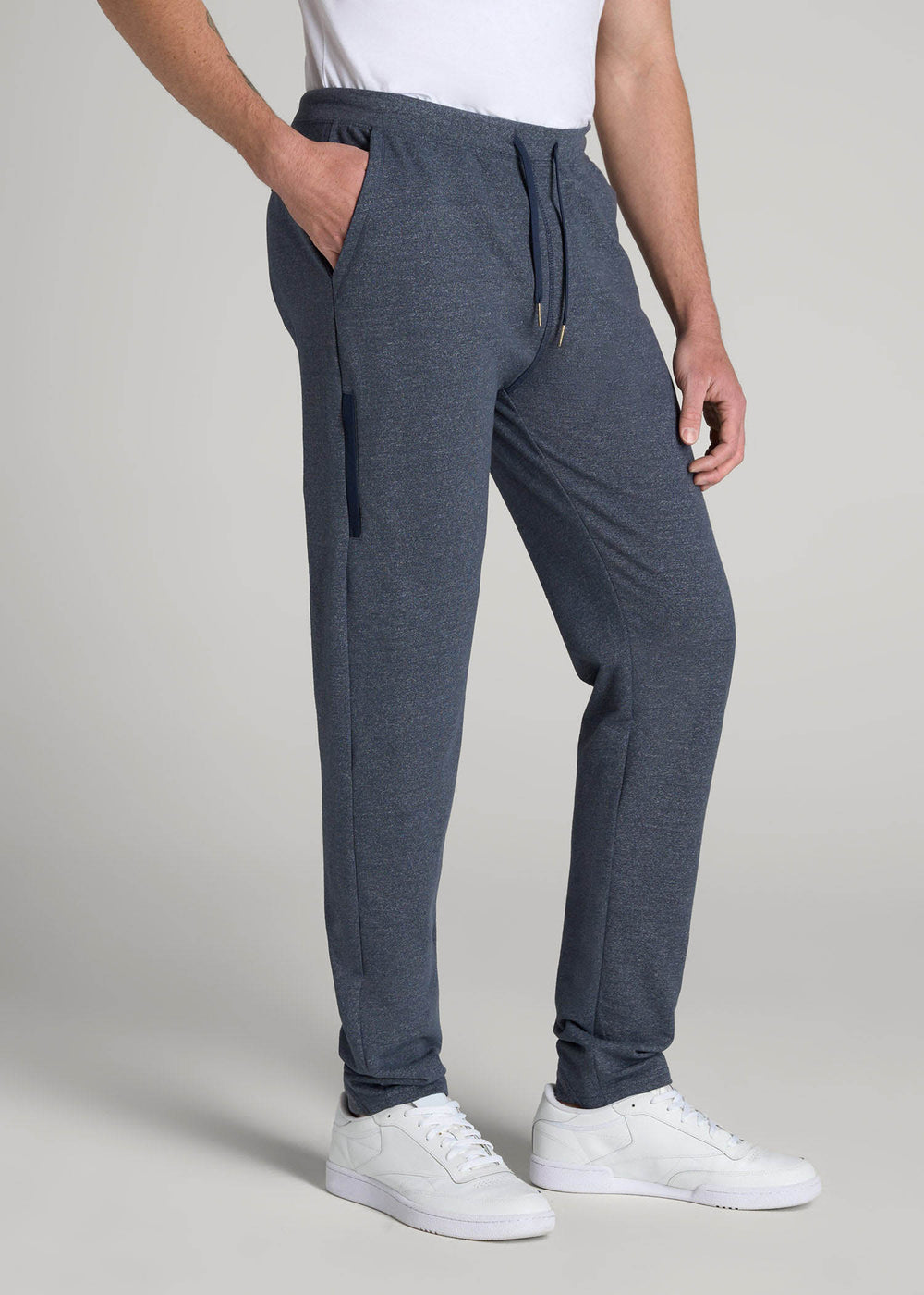 American Tall Online Shop | Microsanded French Terry Sweatpants for Tall Men in Navy Mix