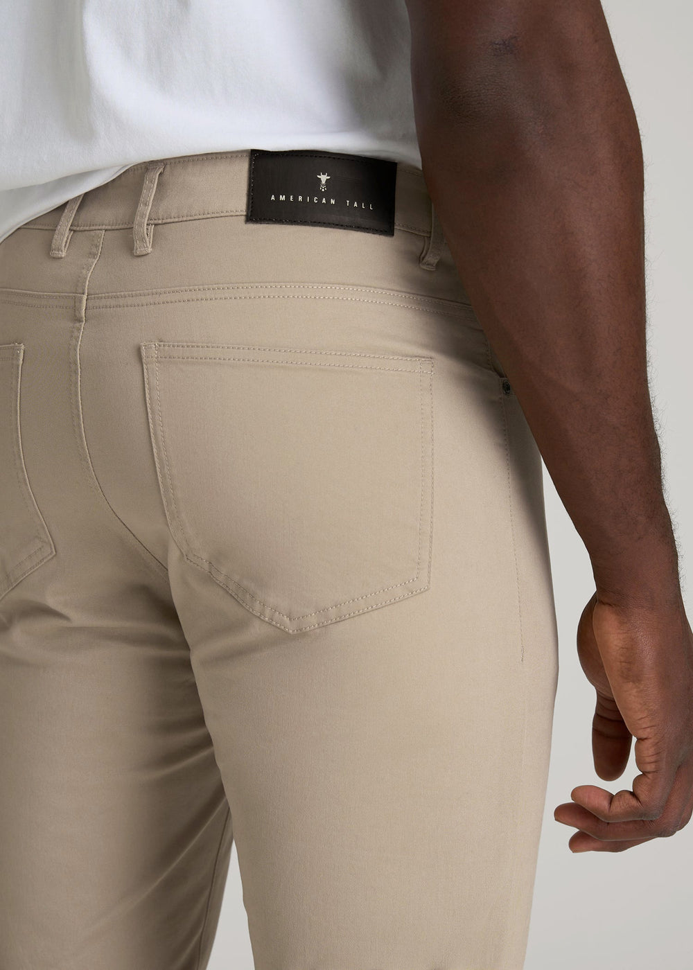 American Tall Online | Dylan Slim Fit Five-Pocket Pants For Tall Men in Desert Khaki